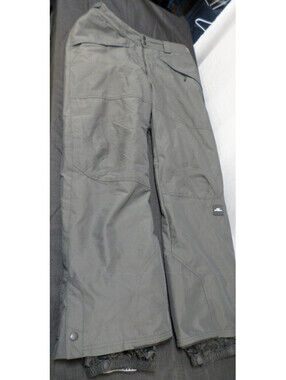 EUC CLEAN DESIGNER O'NEIL LINED INSULATED SNOWBOARDING SKI GRAY PANTS SIZE LARGE